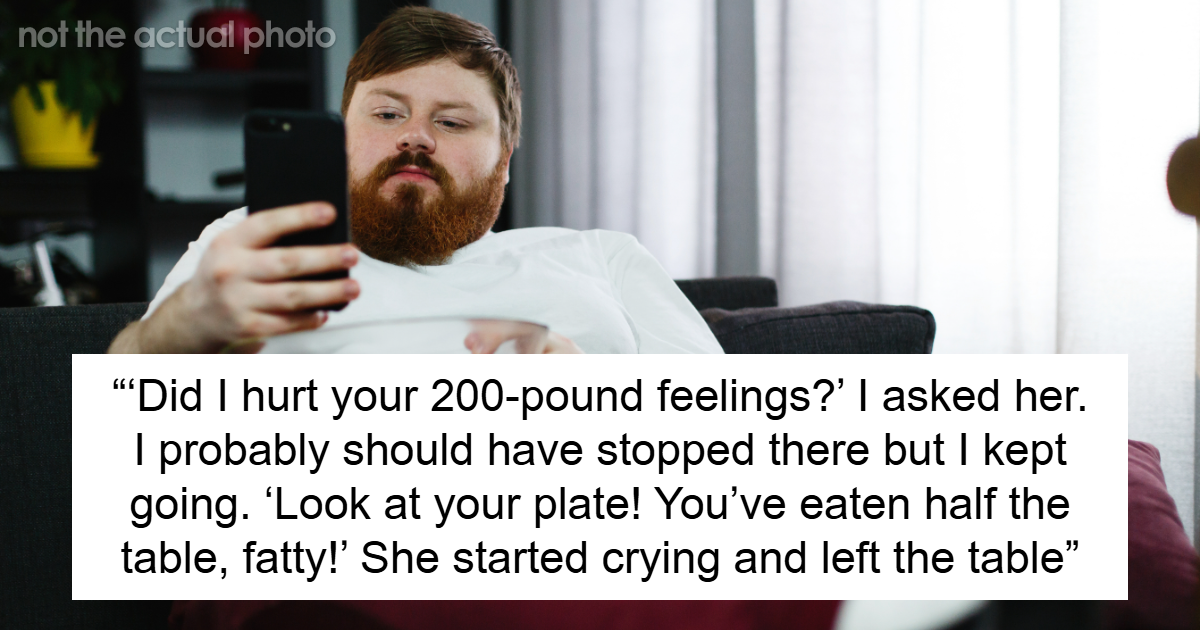 “You’ve Eaten Half The Table”: Man Shuts Down Stepsister For Mocking His 120-Lb Weight Loss At Family Dinner