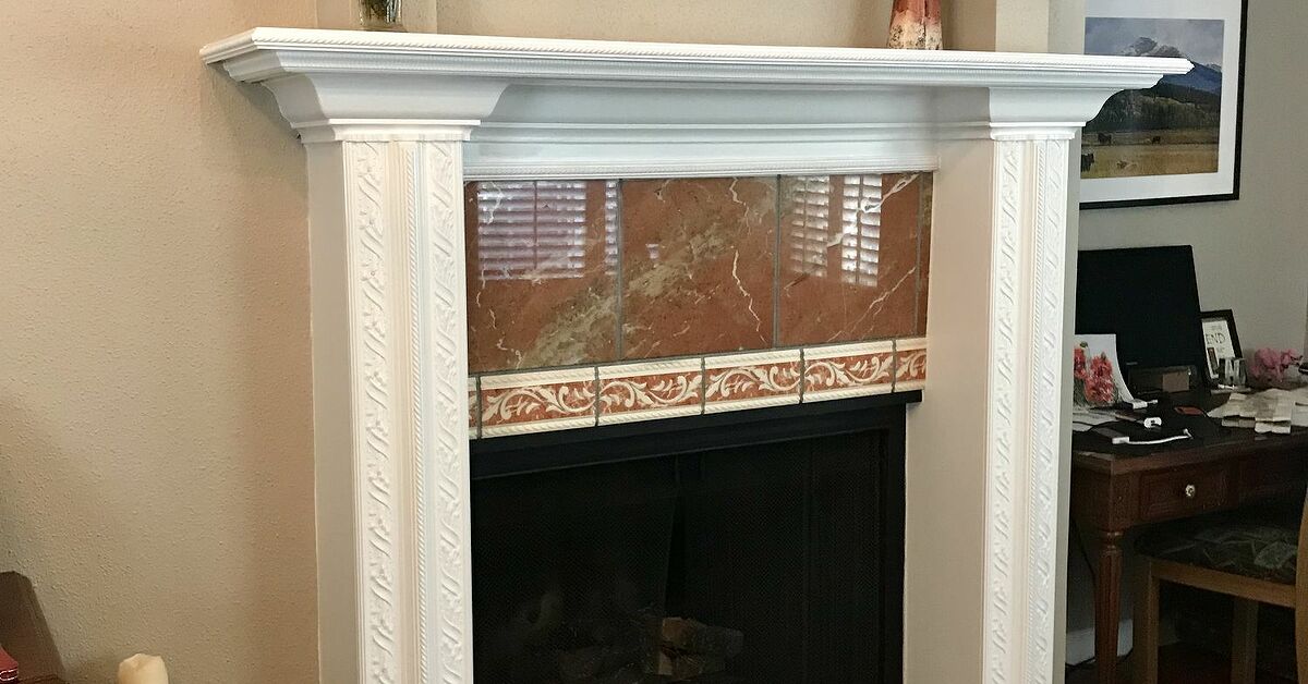 How Paint a Semi-DIY Fireplace Re-do
