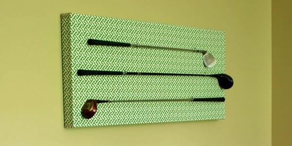 DIY Golf Club Art Display Project; 33 Shades of Green